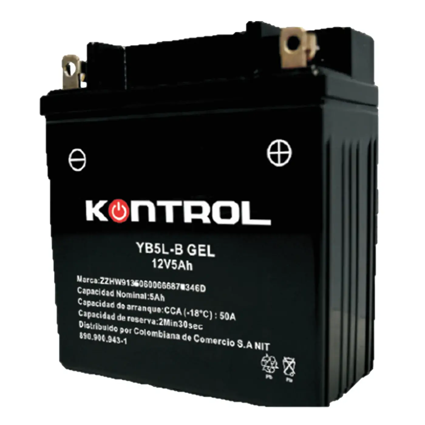 Batería YB5L-B KONTROL GEL-Activada