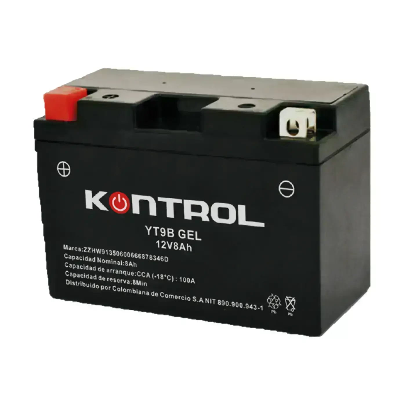 Batería YT9B KONTROL GEL-Activada