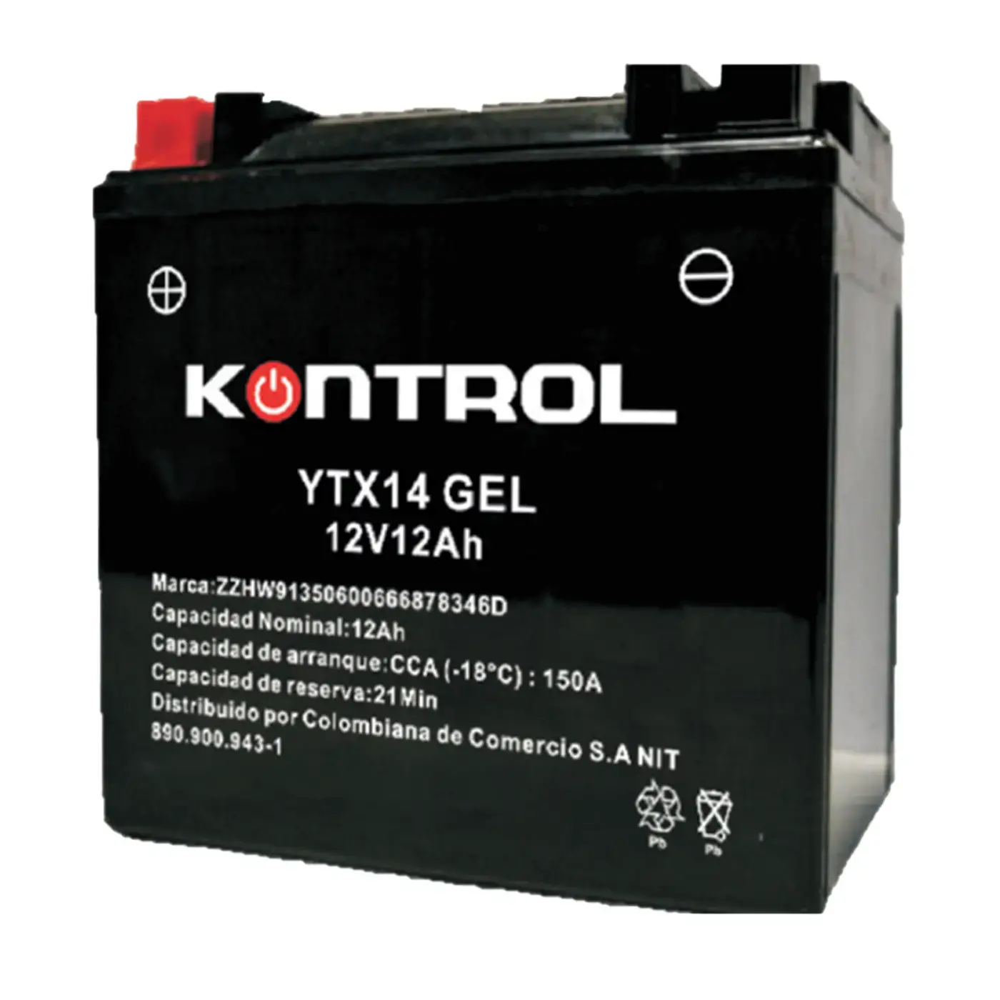 Batería YTX14 KONTROL GEL-Activada