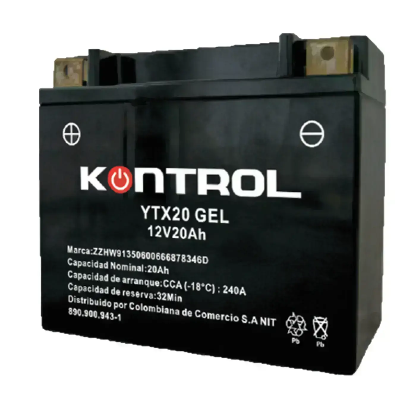 Batería YTX20 KONTROL GEL-Activada