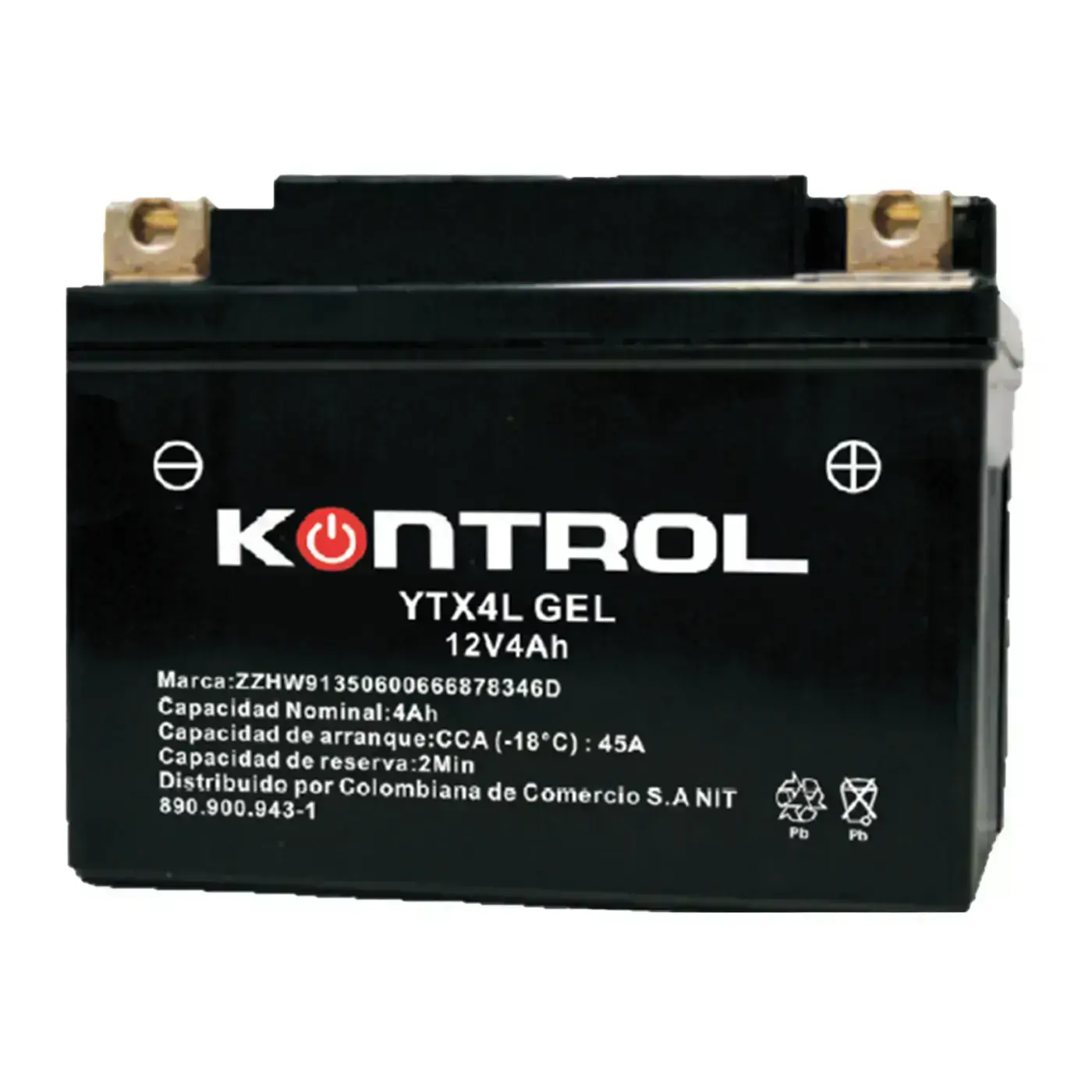 Batería YTX4L KONTROL GEL-Activada