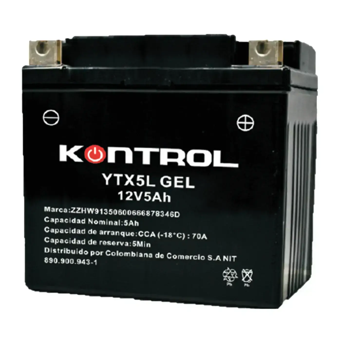 Batería YTX5L KONTROL GEL-Activada