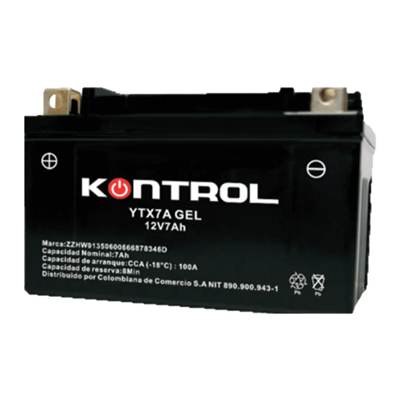 Batería YTX7A KONTROL GEL-Activada